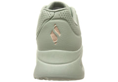 Skechers Womens Uno Lite Lite Work Comfortable Slip On Shoes Sage
