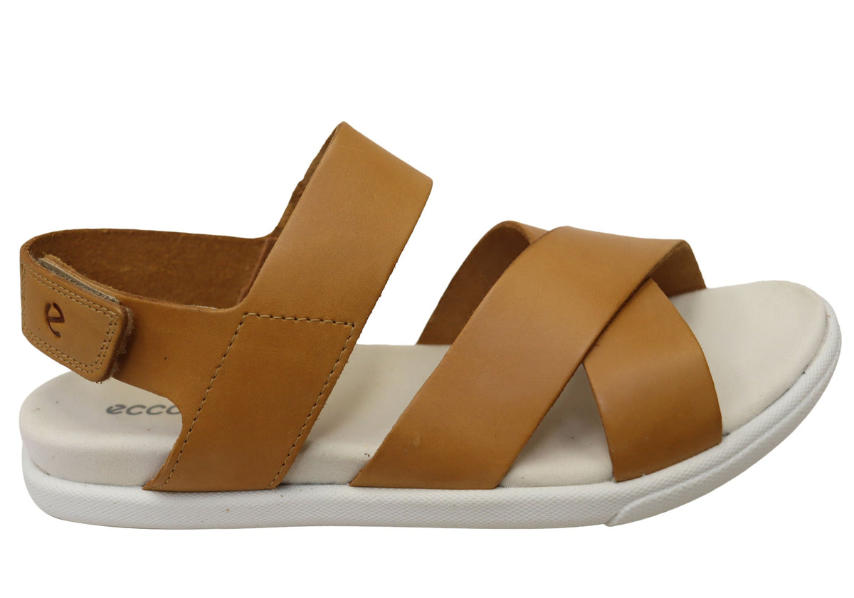 ECCO Womens Samara Sandal 4 Straps Comfortable Leather Sandals