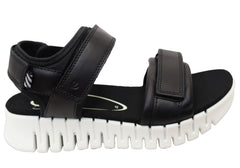 ECCO Womens Gruuv Sol Comfortable Leather Adjustable Sandals
