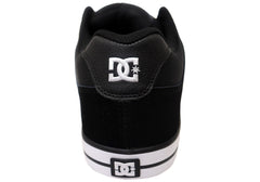 DC Shoes Mens Pure Comfortable Leather Shoes Black Black White