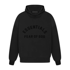 Fear of God Essentials Arch Logo Hoodie Jet Black