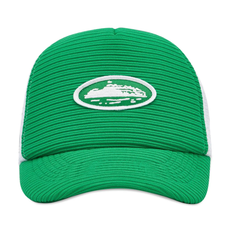 Corteiz Short Peak Trucker Green