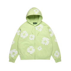 DENIM TEARS COTTON WREATH ZIP HOODIE MINT