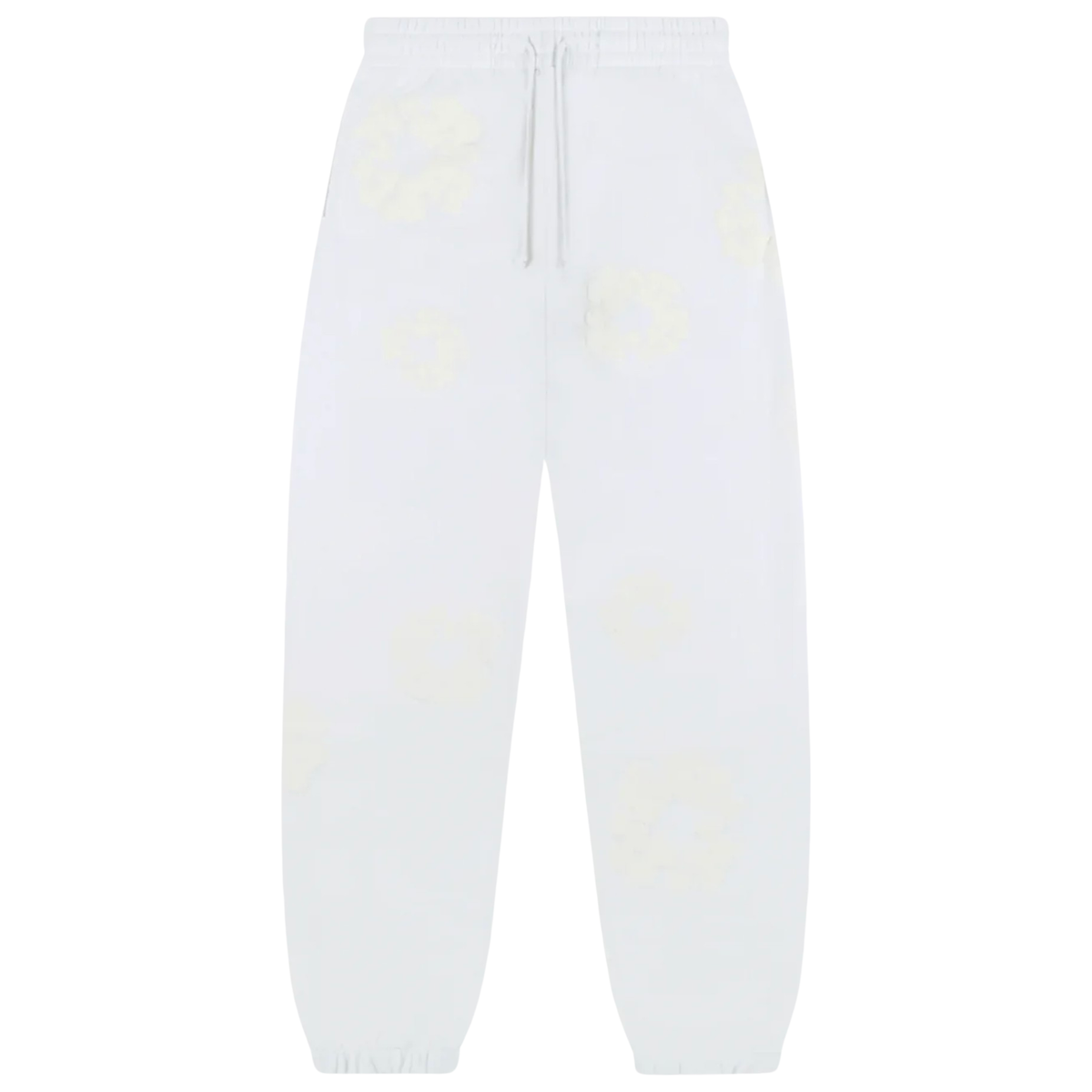 Denim Tears Men's Mono Cotton Wreath Sweatpant White