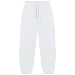 Denim Tears Men's Mono Cotton Wreath Sweatpant White