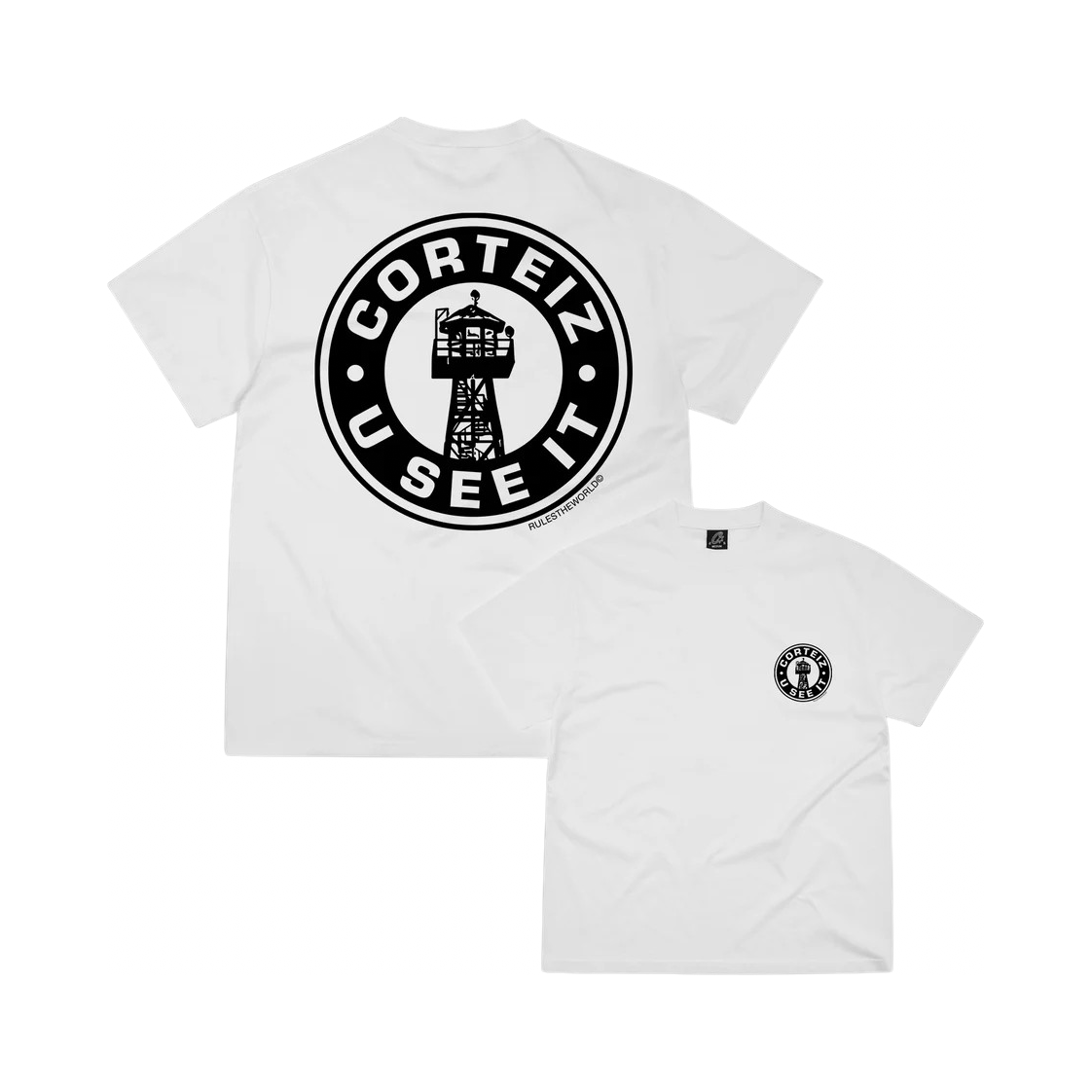 Corteiz U See It Tee White