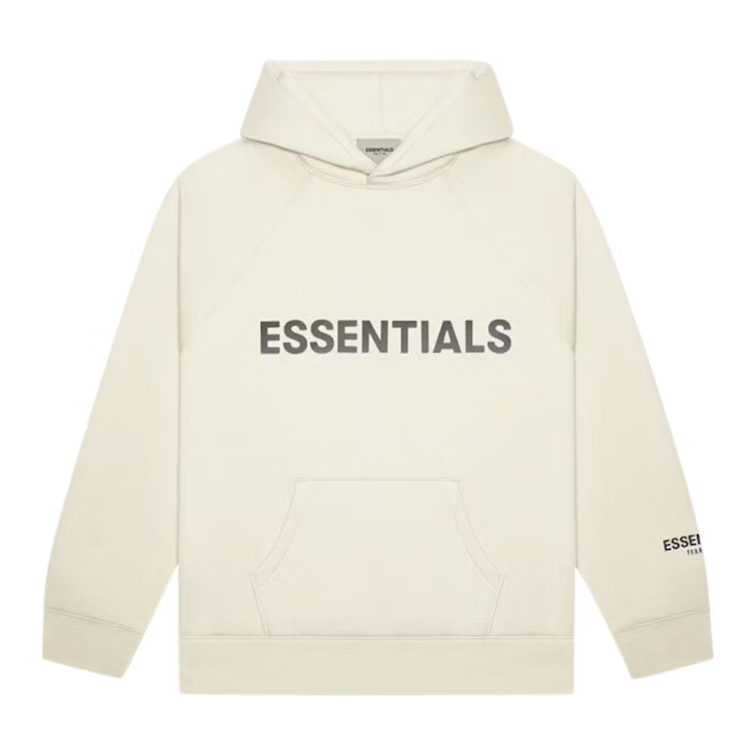 Fear of God Essentials Pullover Hoodie Applique Logo Buttercream