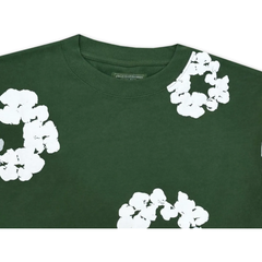 Denim Tears Long Sleeve Cotton Wreath T-shirt Green
