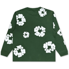 Denim Tears Long Sleeve Cotton Wreath T-shirt Green