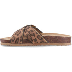 Rocket Dog Annie Tigg Leopard Textile Women's Tan Sandals