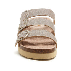 Rocket Dog Astor Glenn Glitter Textile Women's Gold Sandals