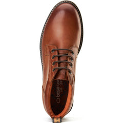 Base London Cobalt Leather Men's Tan Ankle Boots