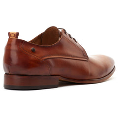 Base London Gambino Lace Up Leather Men's Burnt Tan Lace-Up Shoes
