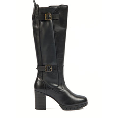 Pod Nitika Leather Women's Black Boots