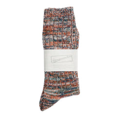 Anonymous Ism 5 Colour Mix Crew Cotton Men's Orange Socks