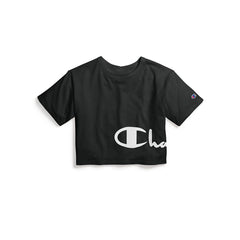 Champion Heritage Cropped Tee Graphic Black Women WL956G-550340-003