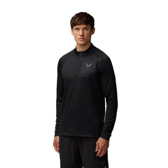 Castore Adapt Training 1/4 Zip Top Polyester Black Men's Activewear T-Shirts.