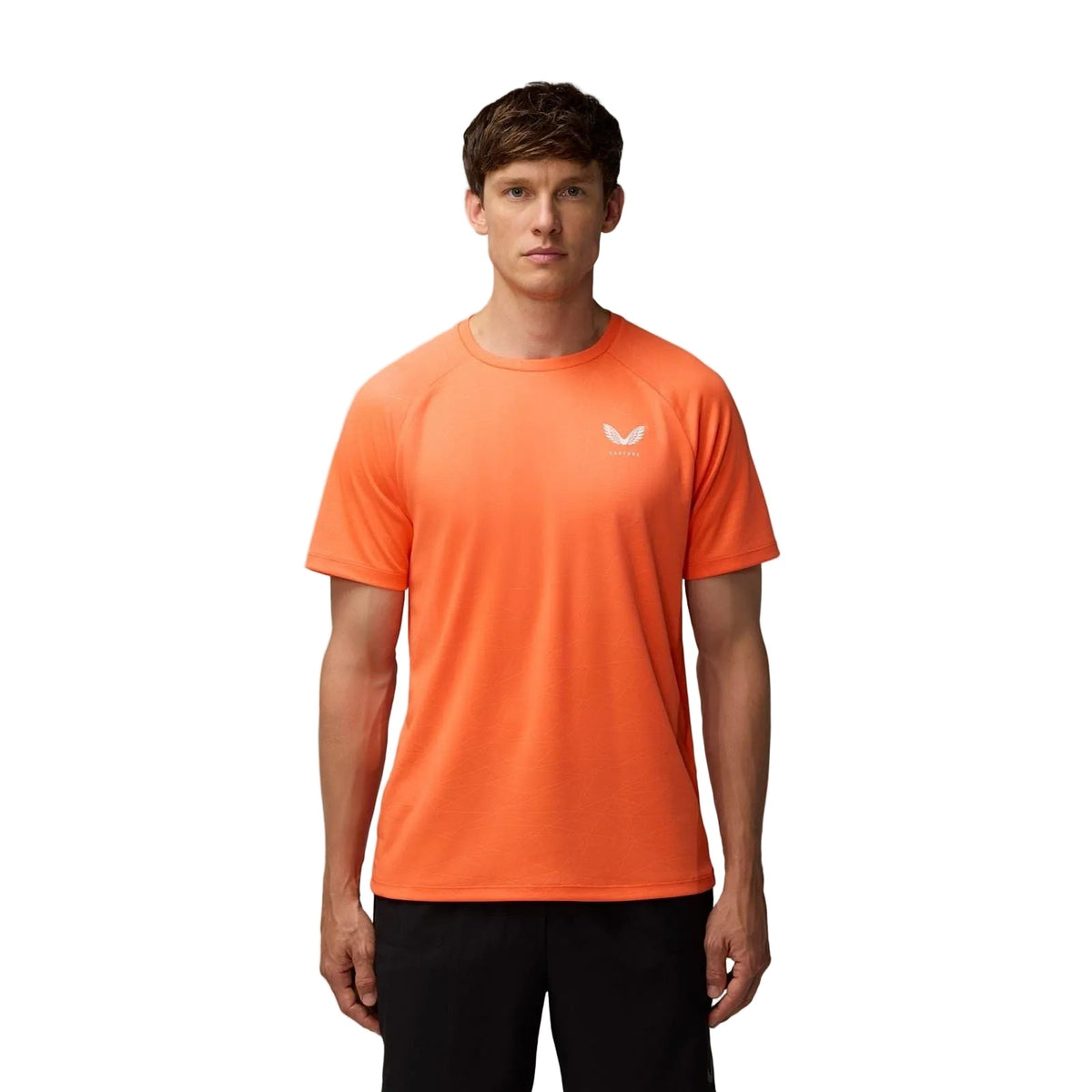 Castore Adapt Training T-Shirt Polyester Men's Orange Activewear T-Shirts