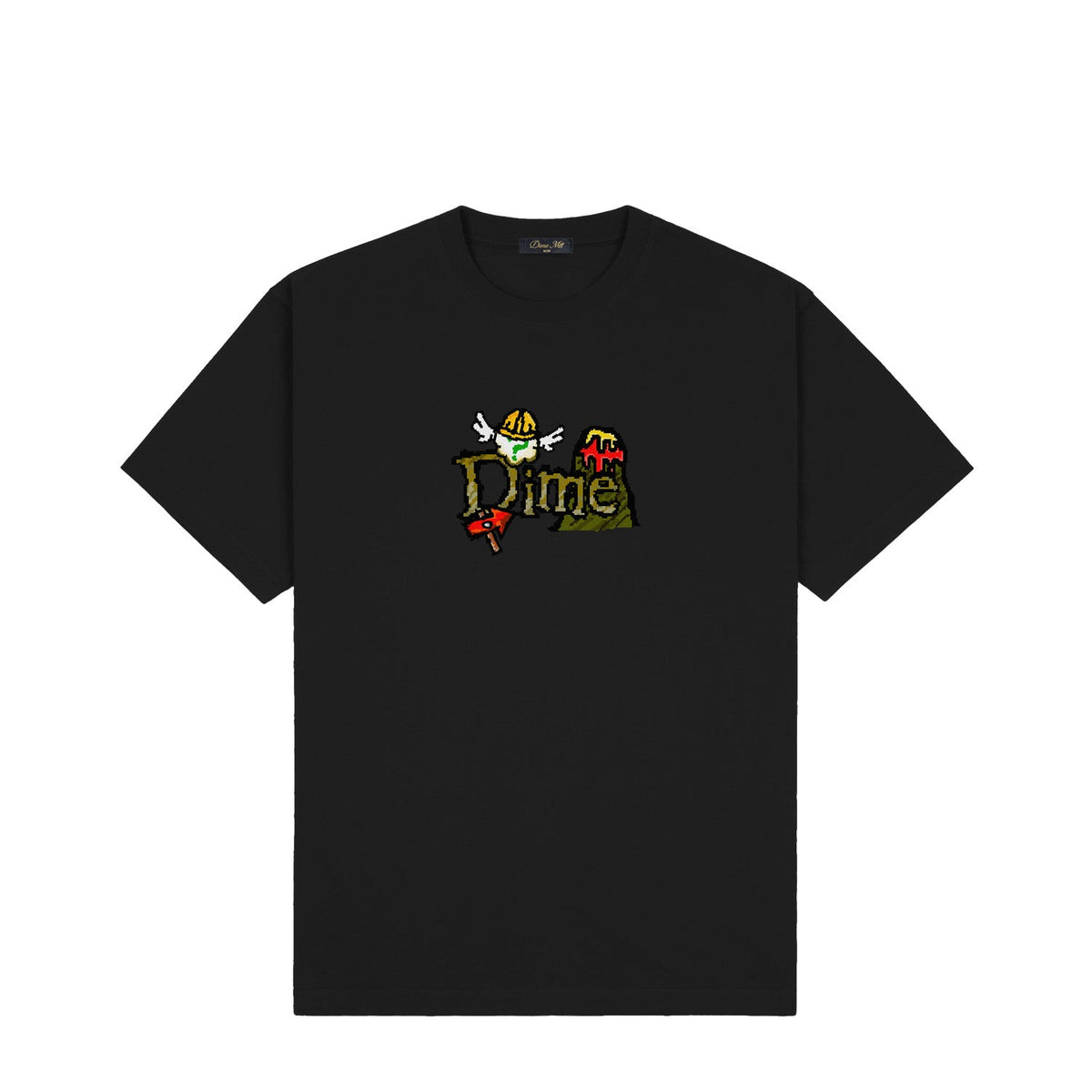 Dime Classic Fuzzy T-Shirt Black