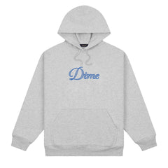 Dime Cursive Logo Hoodie Heather Gray
