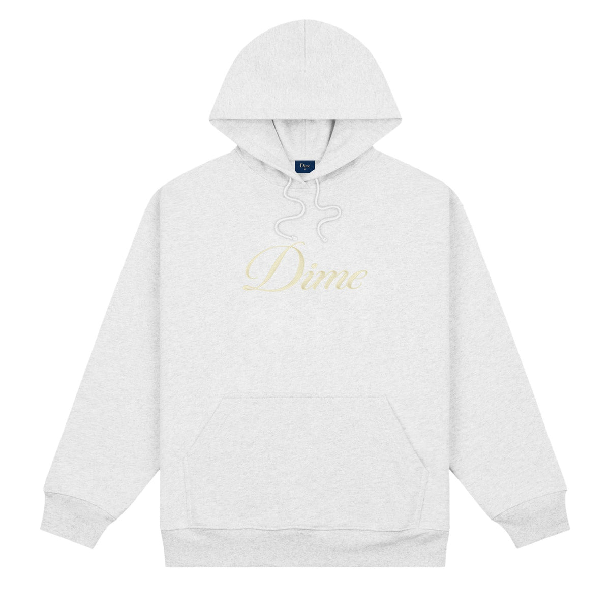 Dime Men Cursive Logo Hoodie Ash