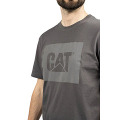 Caterpillar Graphic Cotton Men's Grey T-Shirt