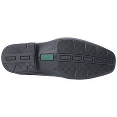 Pod Dundee Leather Youth Boy's Black Shoes
