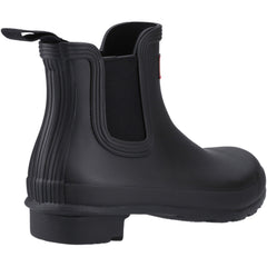 Hunter Womens Matt Black Original Chelsea Boots