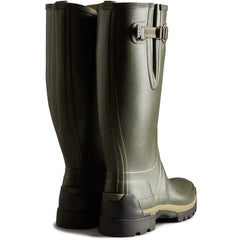 Hunter Mens Dark Olive Balmoral Adjustable Wellington Boots