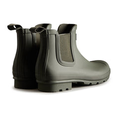 Hunter Mens Olive Original Chelsea Boots