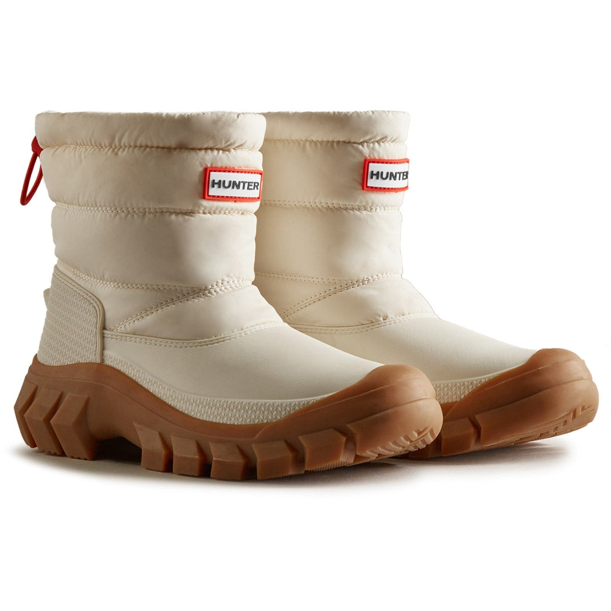 Hunter Womens Beige WFS2108WWU-WWG Intrepid Short Snow Boots