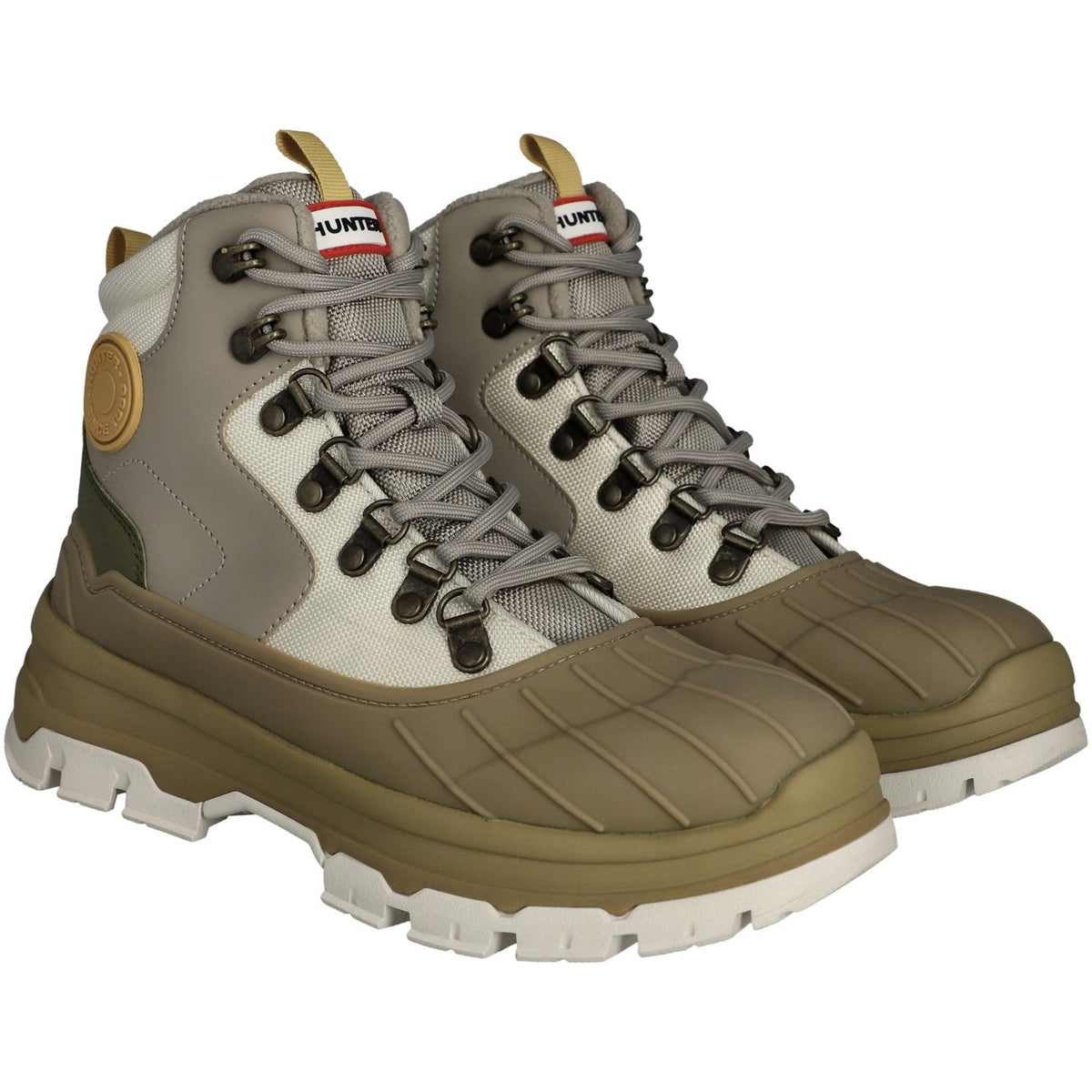 Hunter Womens Silver Explorer Duck Boots