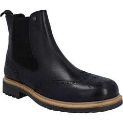 Hunter Mens Black Cawdor Brogue Dealer  Boots