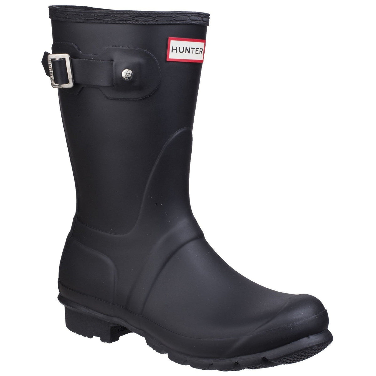 Hunter Womens Matt  Black Original Short Wellington Boots