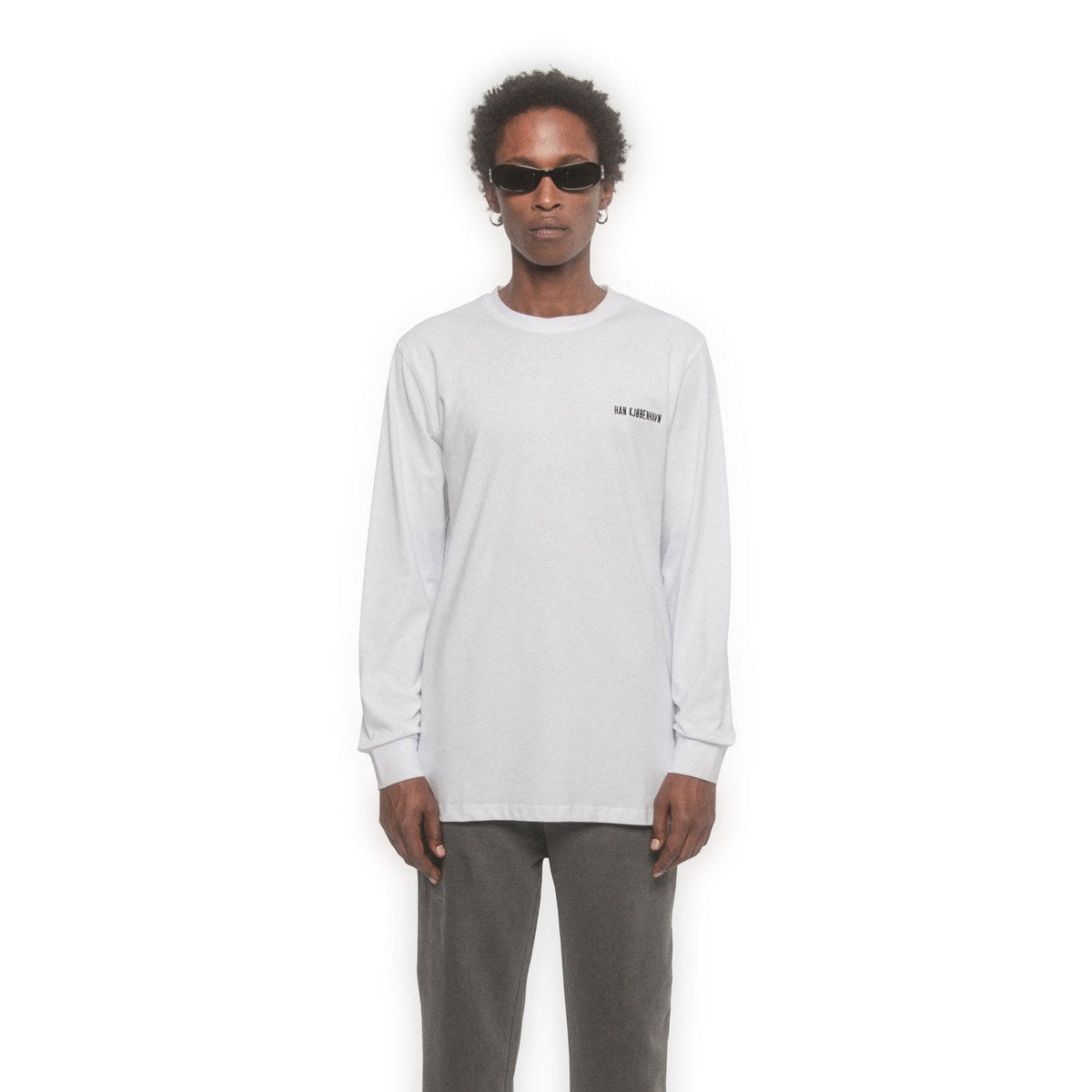 Han Kjøbenhavn Men Casual Tee Long Sleeve White 130113