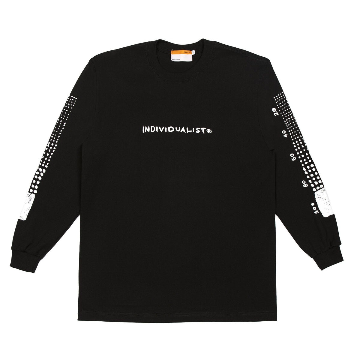 INDVLST Men Sketch Bar LS Tee Black STBLST-BLK