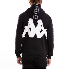 Kappa Authentic Bray Black White Hoodie 304IEL0-906