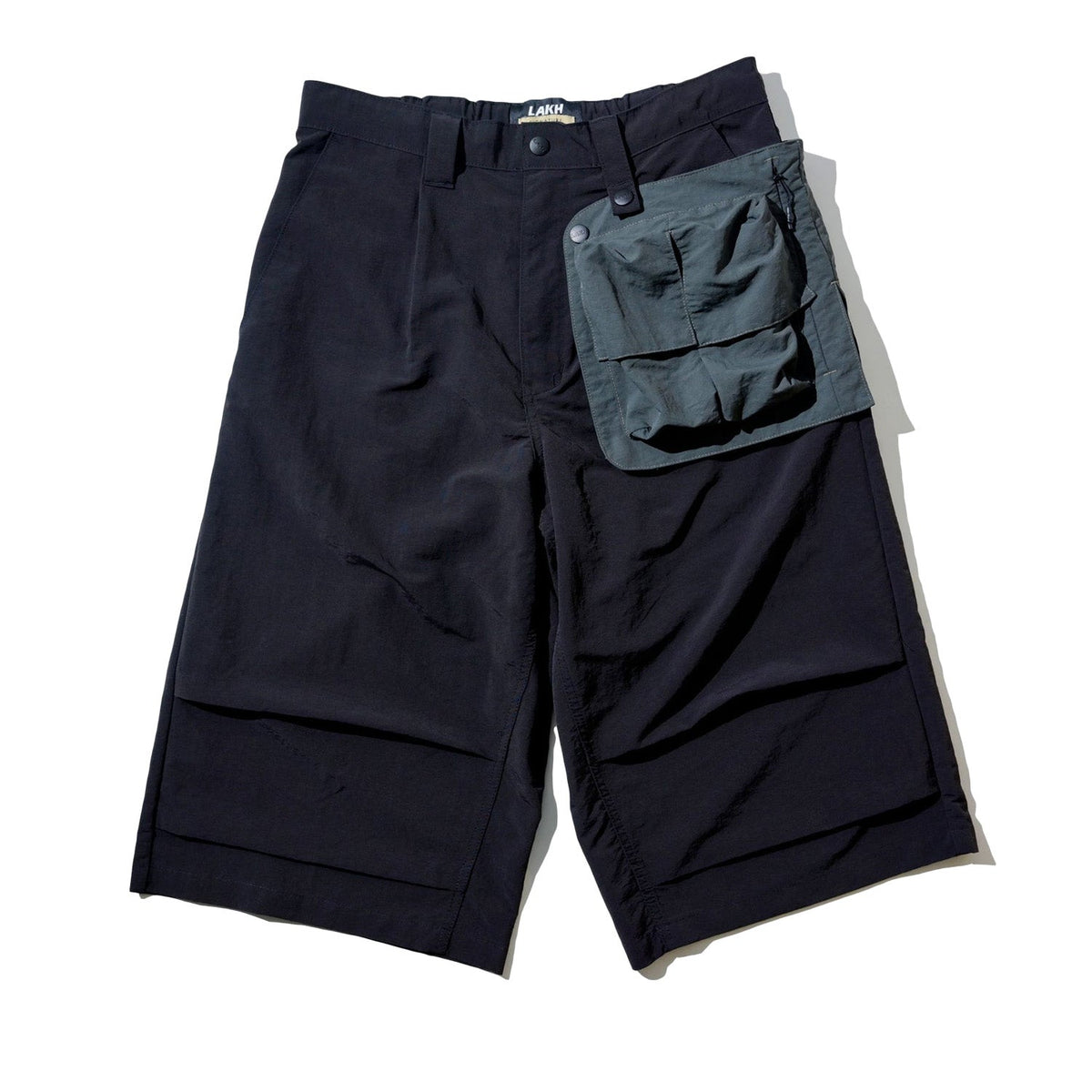LAKH Conversion Flared Half-Pants Black
