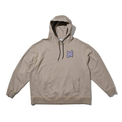 LAKH Embroidery Hooded Sweatshirt Ash