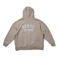 LAKH Embroidery Hooded Sweatshirt Ash