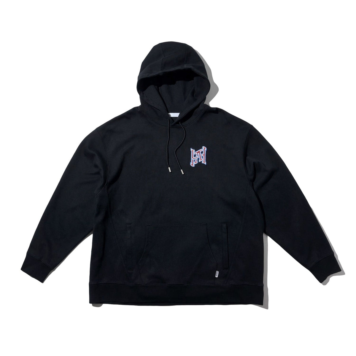 LAKH Embroidery Hooded Sweatshirt Black