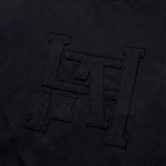 LAKH Patchwork Logo Half Sleeve Tee Black
