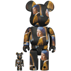 Medicom Japan Johannes Vermeer Girl With Pearl Earring 100% & 400% Bearbrick SEP218225I