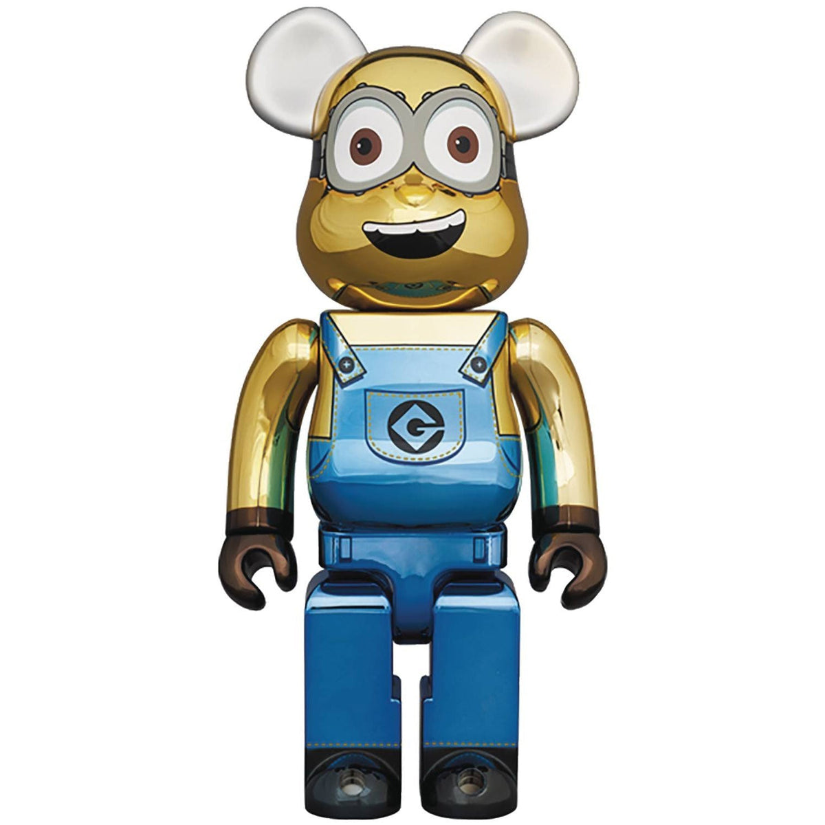Medicom Japan Minions Dave Chrome Ver 1000% Bearbrick FEB218820I