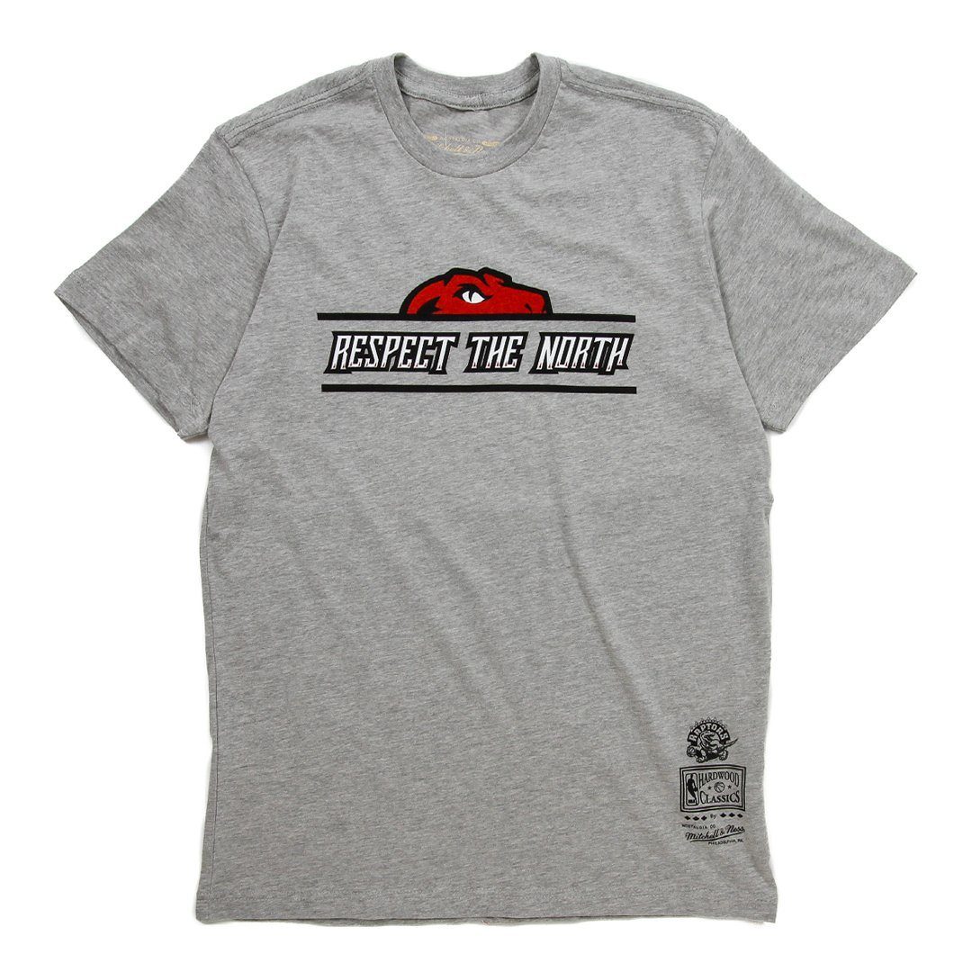 Mitchell & Ness NBA Raptors Respect The North Half Head Tee Grey Men 3120HG19RPKHLHD