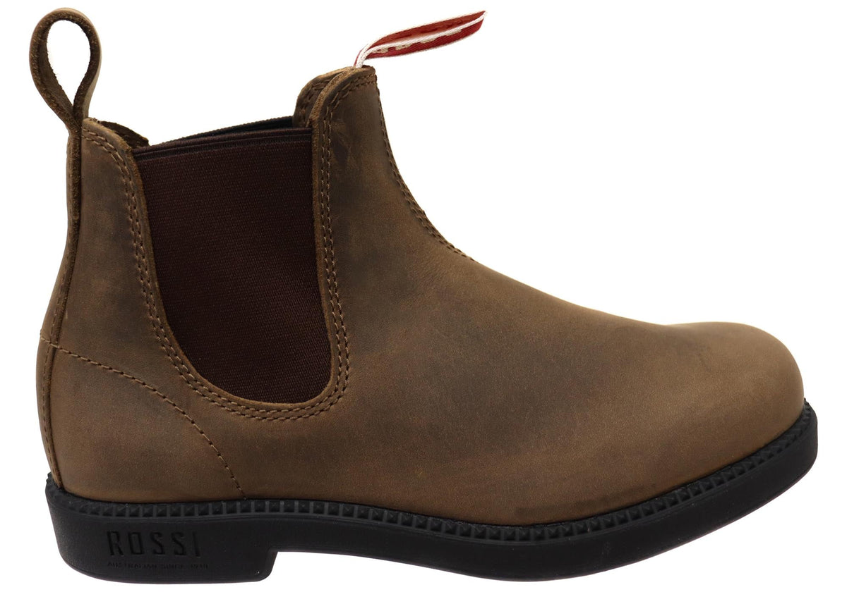 Rossi Boots Unisex Comfortable Leather 607 Booma Boots Brown